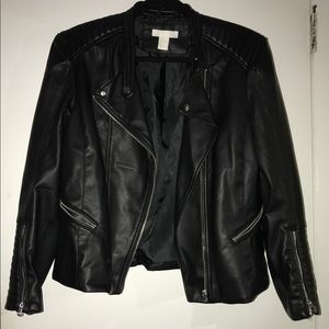 Faux leather jacket